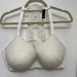 Torrid Cream Lace T-Shirt Push-Up Bra